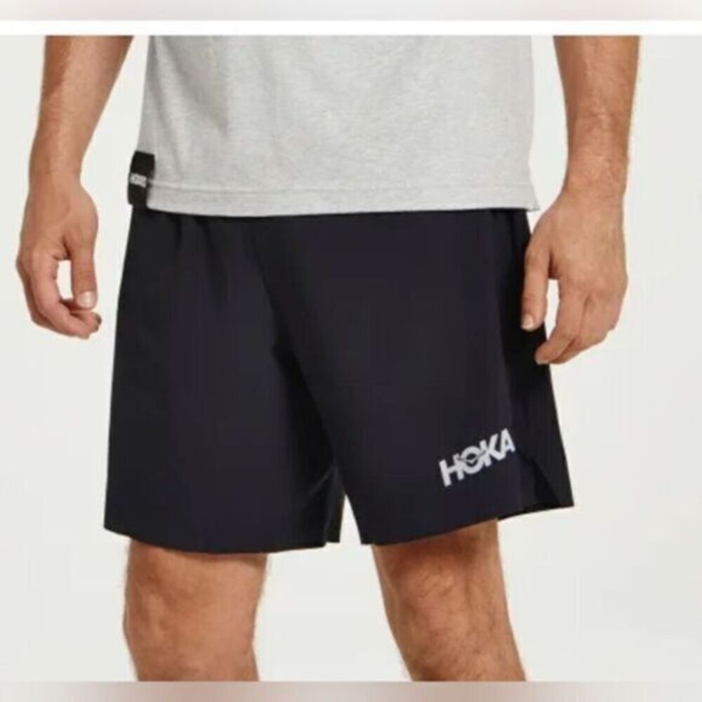 Nwt Hoka One Men’s Performance 7” Black Running Short - Size Small